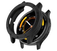 NUHFUFA Custodia per orologio a mezza fascia, con scheletro, graduata, per Gar.min Venu 3, custodia protettiva leggera e impermeabile per accessori per smartwatch (nero)