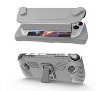 NUHFUFA Custodia protettiva con guscio anteriore staccabile per ASUS Rog Ally 7 pollici Handheld 2023, copertura completa con staffa anti-goccia antipolvere impugnatura ergonomica custodia (grigio)