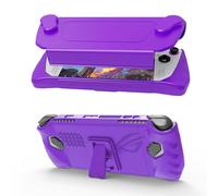 NUHFUFA Custodia protettiva con guscio anteriore staccabile per ASUS Rog Ally 7 pollici Handheld 2023, copertura completa con staffa anti-goccia antipolvere impugnatura ergonomica custodia (viola)
