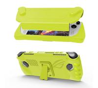 NUHFUFA Custodia protettiva con guscio anteriore staccabile per ASUS Rog Ally 7 pollici Handheld 2023, copertura completa con staffa anti-goccia antipolvere impugnatura ergonomica custodia (giallo)