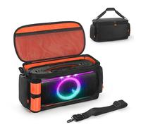 NUHFUFA Custodia protettiva per altoparlante per Partybox On-The-Go/2/On-The-Go Essential, custodia antipolvere multifunzione con tasca laterale, tracolla, borsa da viaggio audio