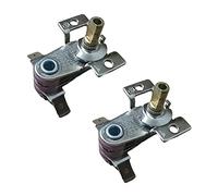 NUHFUFA KST-168 - Termostato per forno elettrico, 250 V, 16 A, regolatore di temperatura M4, con foro a vite, termostato regolabile, accessori (2 pezzi)