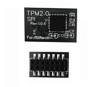 NUHFUFA Modulo di sicurezza TPM2.0 SPI 14 Pin ASROCK (14-1) Modulo schede madri Pin per Asrock TPM2 -SLI -S -SPI Piattaforma Parte di ricambio