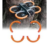 NUHFUFA Protezione per elica per drone Avata 2, anelli fluorescenti anti-collisione, accessori compatibili con DJI FPV AVATA 2 (arancione)