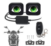 Nuhjytgf A LED Per Moto, Telecomando Intelligente, 5,5x4,5 Cm, Diavoli Dinamici Impermeabili, Motocicletta Per Gli Del Diavolo Con Telecomando, Forte Resistenza All'acqua, Per Le Biciclette E