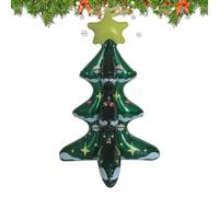 Nuhjytgf Albero di Natale esplosivo | Palloncino a forma di albero di Natale | Ornamento anti-perdite Decorazione per le vacanze per patio, palco, cortile, giardino, balcone, cortile aula