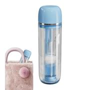 Nuhjytgf Kit per spazzolino da denti portatile, formato da viaggio, contenitore antipolvere per dentifricio e spazzolini da denti pieghevoli, per viaggi in spalla, hotel, bagno, bambini e adulti