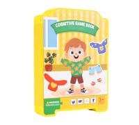Nuhjytgf Libro Di Adesivi Per Vestire | Puzzle Di Attività Di Apprendimento | Giochi Di Puzzle Per Cambiare I Vestiti,Per Bambini In Età Prescolare Viaggio In Auto E Aereo Compleanni Vacanze E Feste