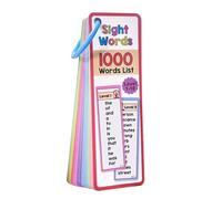 Nuhjytgf Schede Parole Visive, Gioco educativo con schede fronte/retro per l'apprendimento del vocabolario, Set da 41 Pezzi con Parole ad Alta Frequenza, per Bambini Aula Scuola Materna Homeschool
