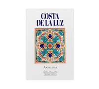 NUIHAGF Costa De La Luz, Andalusia, Spagna, poster estetico minimalista tradizionale su tela, decorazione per camera da letto, ufficio, camera da letto, regalo, 50 x 75 cm