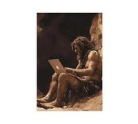 NUIHAGF Homo Sapien - Stampa artistica su tela, divertente evoluzione, decorazione da parete per soggiorno, camera da letto, 20 x 30 cm
