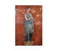 NUIHAGF Stampa artistica da parete in affresco di Pompei, stampa artistica da parete con antica donna romana, per soggiorno e camera da letto, 30 x 45 cm