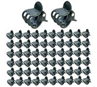 Nuiorfty 50 Clip per Piante rampicanti Clip per Piante in plastica Verde Scuro Orchidea Multiuso per Supporto Stelo steli di Vite Fiori Fissaggio per Stelo di Vite.