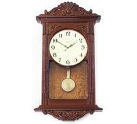 Nuiorfty Accessori e mobili per la casa delle Bambole Orologio da Parete Vintage in Legno Accessori in Scala 1/12 Cose Miniatura