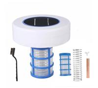 Nuiorfty Accessori per Mini Piscina con ionizzatore Solare per Piscina con ionizzazione in Rame e Argento per Piscine Fuori Terra e interrate Include Un Set di anodi Extra