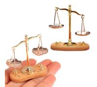 Nuiorfty Bilancia per Bambini 2x1 7x0 8'' squisita Bilancia della Giustizia in Miniatura in Lega Vintage per paesaggistica miniatu