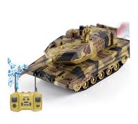 Nuiorfty Carro Armato telecomandato con Fumo Realistico e spari Carro Armato RC da 2 4 GHz per Doppia Battaglia Luci e Suoni rotanti a 360° Carri Armati Giocattolo per Bambini Adulti