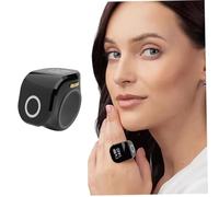 Nuiorfty Contatore clicker Contatore clicker elettronico con Vibrazione Anello Ultraleggero ed ergonomico Regolabile per Preghiera sessioni di Palestra o Lavoro