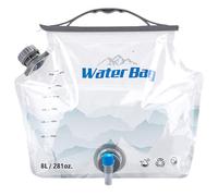 Nuiorfty Contenitore per Acqua Pieghevole con Rubinetto Borsa per Acqua da Campeggio per Uso Alimentare da 8 l/2 1 galloni con