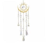 Nuiorfty Cristalli Sun Catcher Acchiappasole Sole e per finestre sospese Campanelli eolici in Prisma da 15 8 Pollici per Giardino Domestico