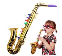Nuiorfty Sassofono Giocattolo Sassofono in plastica Realistico Giocattoli educativi precoci per Bambini Piccoli