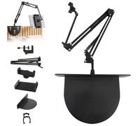 Nuiorfty Supporto per Tablet da Letto Supporto per Telefono Universale Regolabile a 360° per dispositivi da 4-12 9 Pollici Guardare Video Pesanti in Streaming dal Vivo Telefono da Tavolo