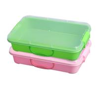 Nuiorfty Vassoio sensoriale per Bambini Confezione da 2 vassoi da Gioco Portatili con coperchi e Maniglie per Giochi sensoriali con Sabbia per Interni ed Esterni 13 6x9 1x2 9 Pollici