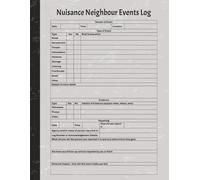 Nuisance Neighbour Events Log: To record key information regarding incidents and events with nuisance neighbours helping to build evidance