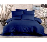 Nuit Des Rêves Luxurious King Trapunta set (3 pezzi), blu scuro, 200 x 220 cm, 80% cotone, 20% poliestere, 229 thread Count, lavabile in lavatrice a 30 °C, morbido ed elegante