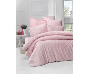 Nuit Des Rêves Luxurious Satin Quilt Cover Set (135 x 200 cm), Powder Color 100% cotone, 210 thread Count, Includes 1 Pillowcase (80 x 80 cm), lavabile in lavatrice, Twin