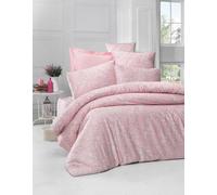 Nuit Des Rêves Luxurious Satin Single XL Quilt Cover Set, 155 x 200 cm, 100% cotone, colore cipria, lavabile in lavatrice a 40 °C, include 1 custodia imbottita, elegante e morbida