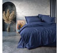 Nuit Des Rêves Premium Ranforce Double Quilt Cover Set (200 x 200 cm), 100% cotone, 2 buste (80 x 80 cm), stampa reattiva, lavabile in lavatrice, design elegante