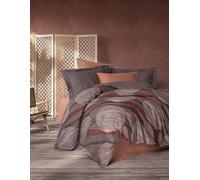 Nuit Des Rêves Ranforce - Set copripiumino singolo XXL, 155 x 220 cm, 100% cotone, stampa reattiva, lavabile in lavatrice, chiusura con bottoni, biancheria da letto morbida ed elegante