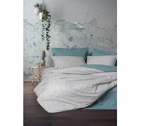 Nuit Des Rêves Ranforce - Set di copertine per trapunta singola, XXL, 155 x 220 cm, 100% cotone, motivo pigmentato, lavabile in lavatrice, chiusura a bottone, morbido ed elegante