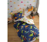 Nuit Des Rêves Set di copertine XXL con trapunta blu scuro (155 x 220 cm), 65% cotone, 35% poliestere, lavabile in lavatrice, con bottoni Closure Duvet & Envelope, design elegante