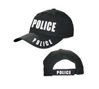 NuJake Cappelli regolabili per bambini in 3 disegni SWAT FBI & polizia Cappellini da baseball per bambini applicazione della legge 5-10 anni, Nero , 5-10 Years