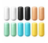 Nujvnuj 12 custodie in silicone a prova di perdite per contenitori da | Le custodie elastiche in silicone per shampoo e lozioni impediscono perdite nella valigia, ideali per i viaggi in aereo