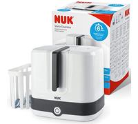 NUK Vario Express sterilizzatore biberon | Sterilizza a vapore fino a 6 biberon e accessori in 6 minuti | Spegnimento automatico | Cestello e astine removibili | Spina europea a 2 poli