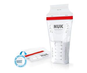Nuk 10252126 Sacche Contenitori per Latte Materno, Trasparente