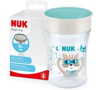 NUK 10255604 Magic Cup Bicchiere Antigoccia | Bordo Anti-Rovesciamento a 360° |