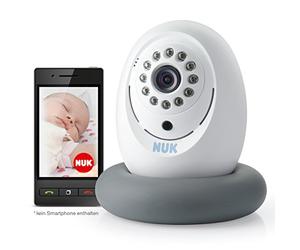 NUK 10256351 - Sistema di controllo per bébé Eco Smart Control 300, con trasmissione dati allo smartphone tramite App, installazione Plug and Play, nessun raggio UV nella stanza del bambini