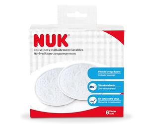 NUK - 700623 - Coppette assorbilatte lavabili - x 6