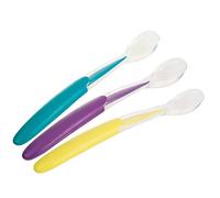 Nuk 80601714 - Set di 3 cucchiai morbidi in silicone