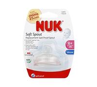 Nuk - Beccucci di ricambio in silicone trasparente, confezione da 9