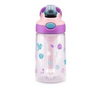 NUK By Contigo Easy Straw Cup | Borraccia con cannuccia per bambini (a partire dai 4 anni) | Realizzato in resistente Tritan | Senza BPA | Lavabile in lavastoviglie | 420 ml | Tulipano