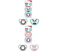Nuk Ciuccio Succhietto Space Monochrome silicone 6-18 Mesi Pacco da 2 Pezzi