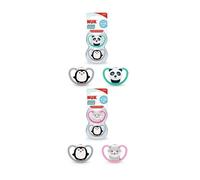 Nuk Ciuccio Succhietto Space Monochrome silicone 6-18 Mesi Pacco da 2 Pezzi