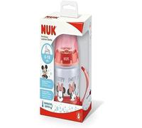 NUK Disney First Choice - Bicchiere da apprendimento | 6-18 mesi | Controllo della temperatura | Becco in silicone a prova di perdite | Ventilazione anticolica | Senza BPA | 150 ml | Minnie Mouse