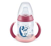 NUK Disney Mickey Mouse First Choice - Borraccia Night, 150 ml, a prova di perdite, 6-18 mesi, 1 pezzo, rosso o blu (colore non selezionabile)