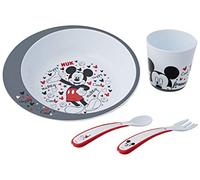 NUK Disney Mickey Mouse - Set per imparare a mangiare, confezione regalo, senza BPA, a partire dai 6 mesi in su